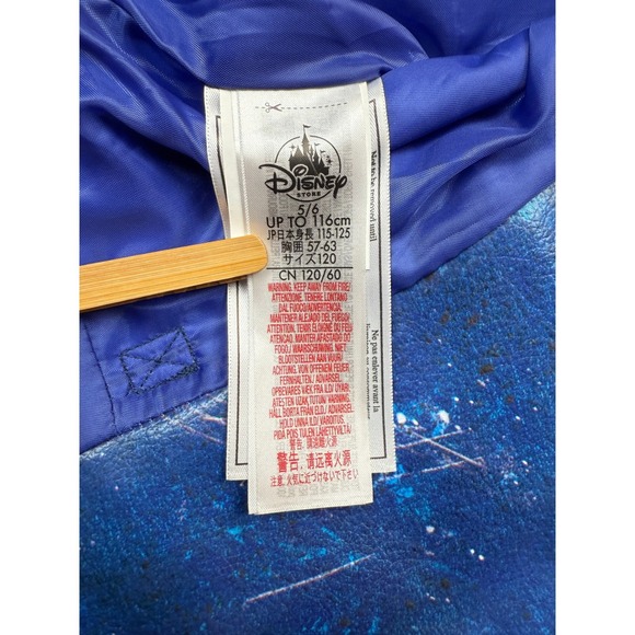 Disney Store Descendants 2 Mai Jacket Kids 5/6 Blue Faux Leather Studded Moto - Picture 2 of 16